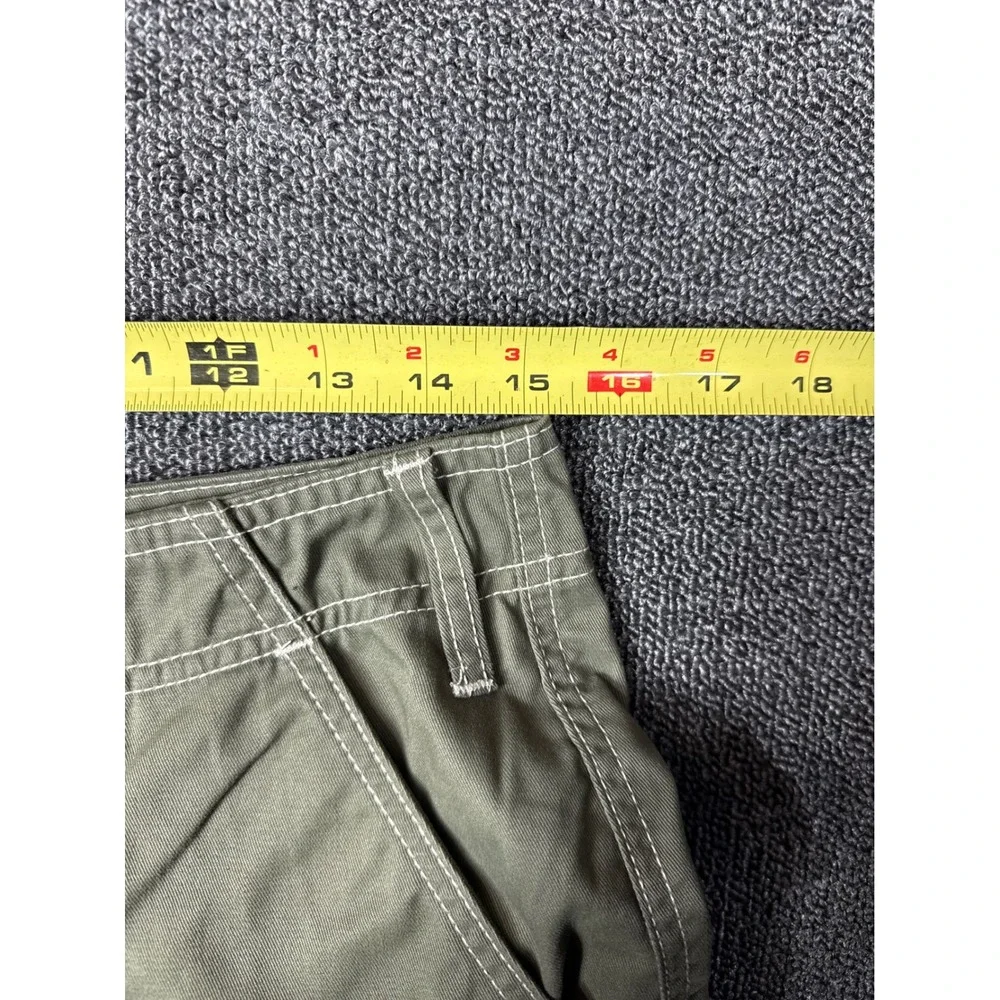 True Religion Kalamata Cargo SN Pant HS‎ Outline Olive Green White Stitch 28